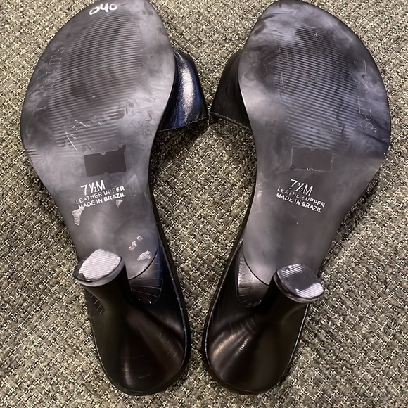 Two Lips black heeled slides (sz 7 1/2) - Picture 5 of 10